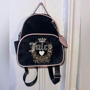 Juicy Couture Black Heritage Logo Backpack Like new